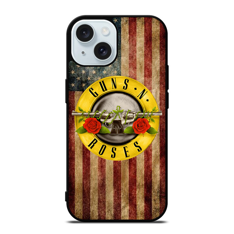 GUNS N ROSES ROCK BAND AMERICA iPhone 15 Case Cover