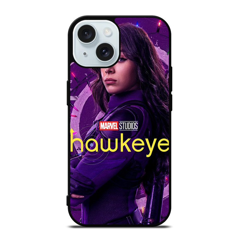 HAWKEYE MARVEL MOVIES HAILEE STEINFELD iPhone 15 Case Cover