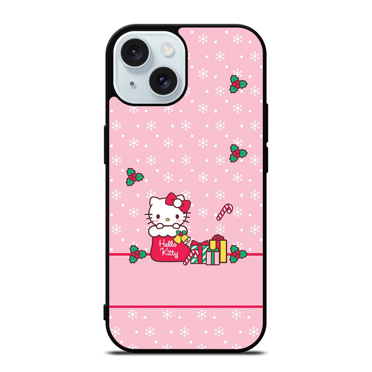 HELLO KITTY DISNEY CHRISTMAS iPhone 15 Case Cover