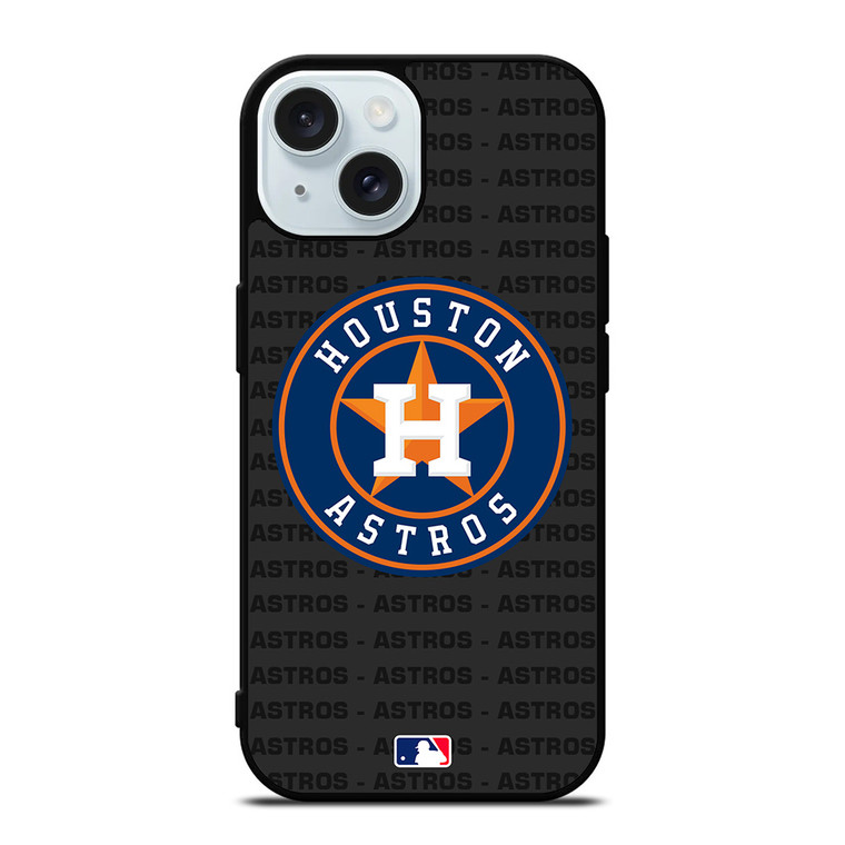 HOUSTON ASTROS BASEBALL BLACK iPhone 15 Case Cover