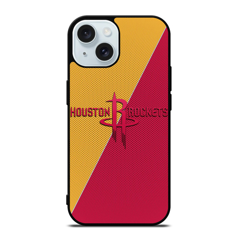 HOUSTON ROCKETS NBA BASKETBALL LOGO iPhone 15 Case Cover