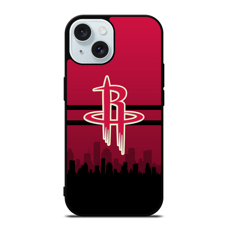 HOUSTON ROCKETS NBA SKYLINE iPhone 15 Case Cover