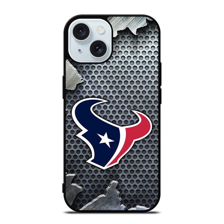 HOUSTON TEXAS BROKEN METAL iPhone 15 Case Cover
