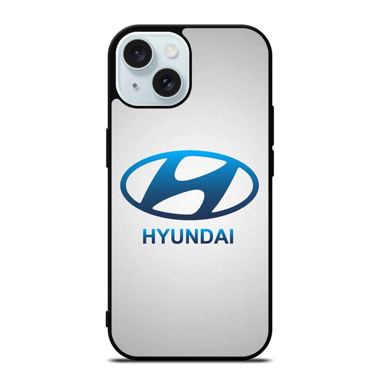 HYUNDAI SILVER LOGO iPhone 15 Case Cover