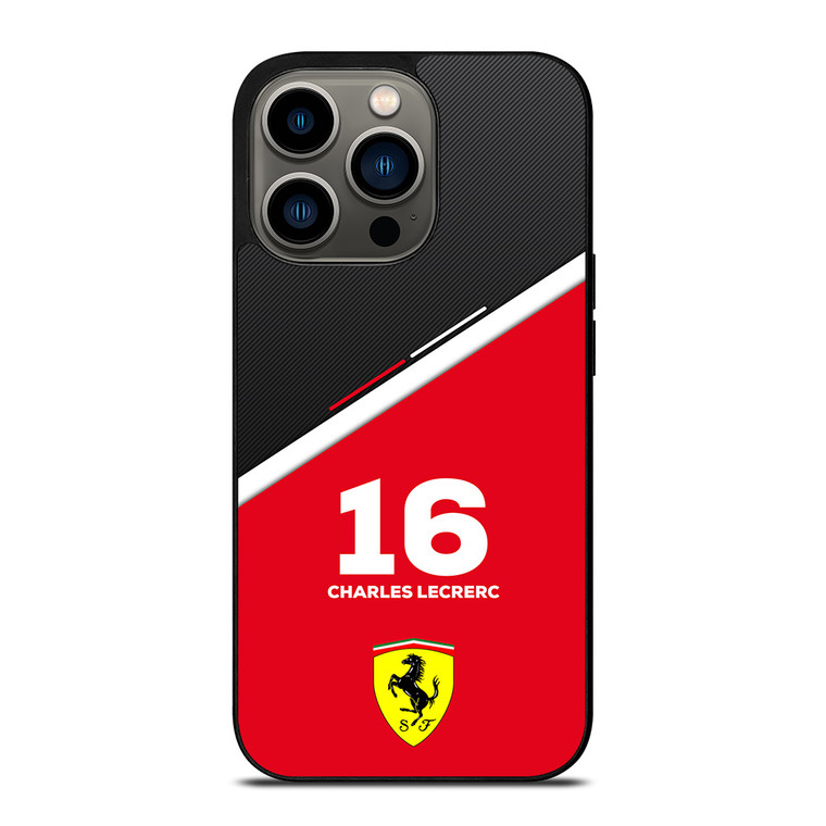 CHARLES LECLERC FERRARI FORMULA ONE F1 RACING 2 iPhone 13 Pro Case Cover