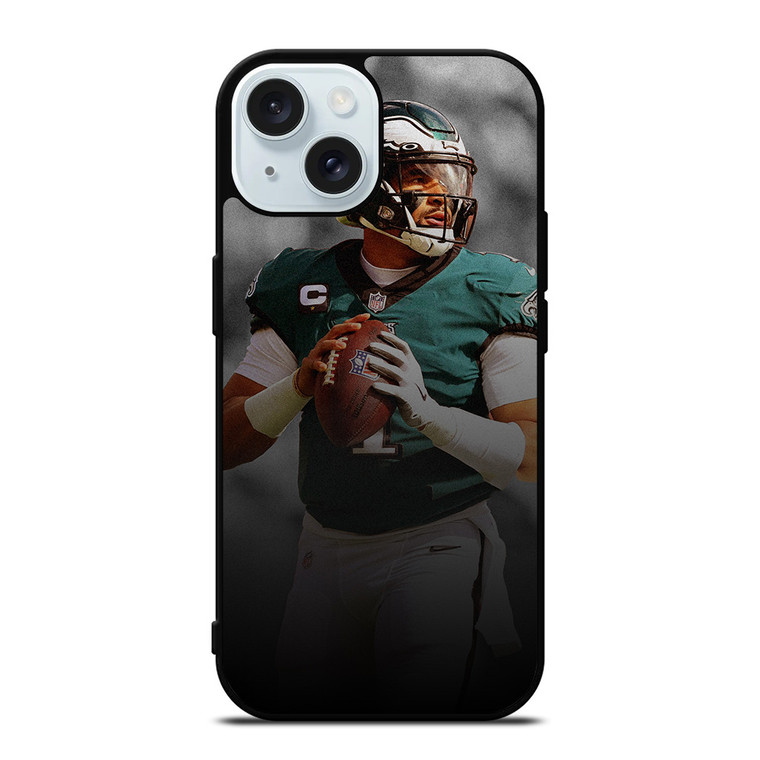 JALEN HURTS PHILADELPHIA EAGLES NFL iPhone 15 Case Cover