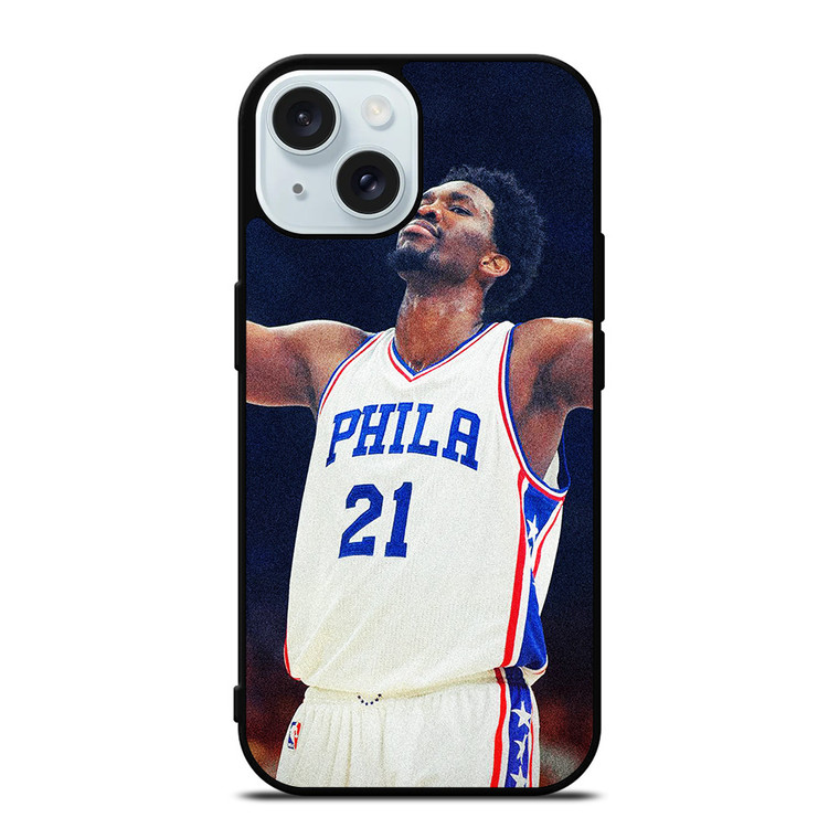 JOEL EMBIID PHILADELPHIA SIXERS iPhone 15 Case Cover