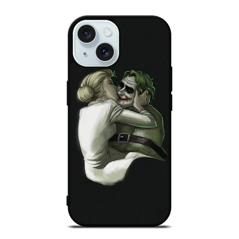 JOKER HARLEY QUINN KISSING iPhone 15 Case Cover