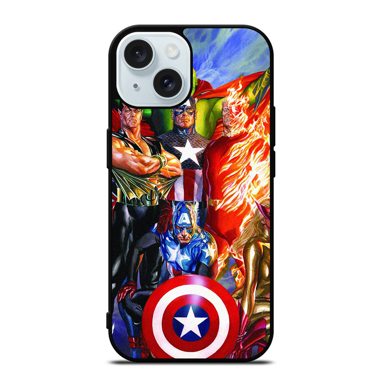 JUSTICE LEAGUE ALEX ROSS iPhone 15 Case Cover