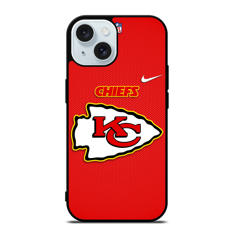 KANSAS CITY CHIEFS NFL FOOTBALL NIKE iPhone 15 Case Cover