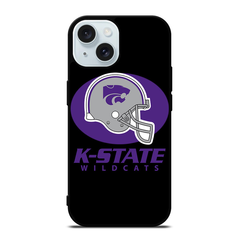 KANSAS STATE WILDCATS FOOTBALL LOGO 2 iPhone 15 Case Cover