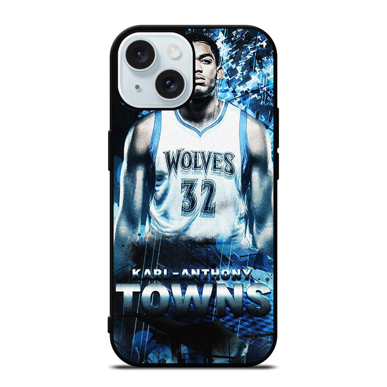 KARL ANTHONY TOWNS MINNESOTA TIMBERWOLVES iPhone 15 Case Cover