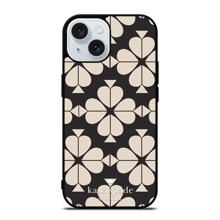 KATE SPADE JACQUARD CREAM iPhone 15 Case Cover