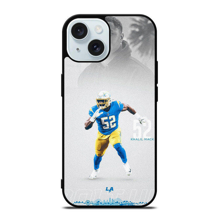 KHALIL MACK LOS ANGELES CHARGERS NFL iPhone 15 Case Cover
