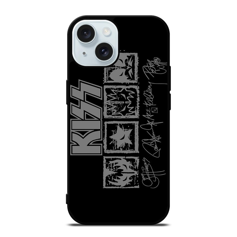 KISS ROCK BAND MEMBER ICON iPhone 15 Case Cover