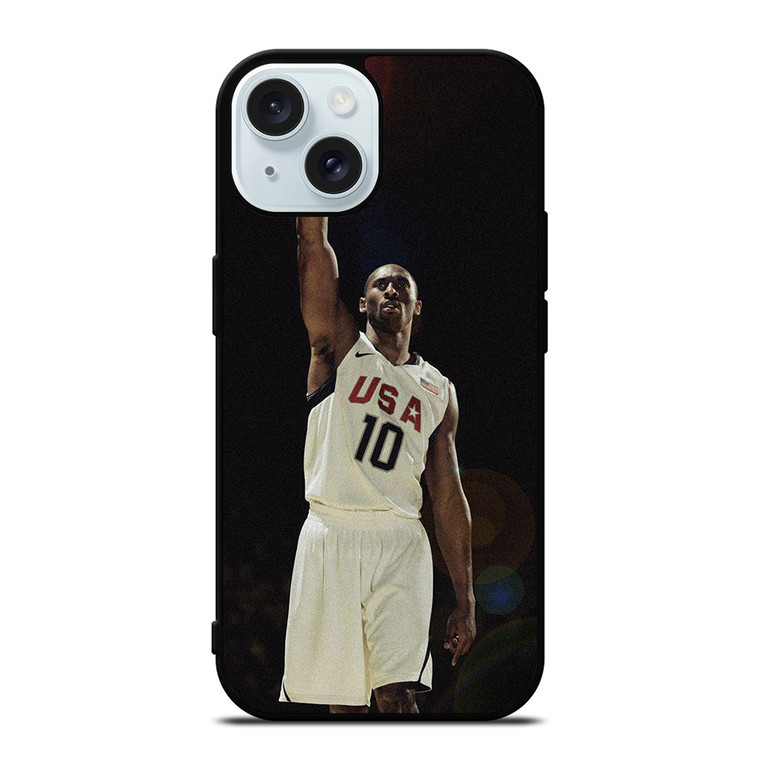 KOBE BRYANT USA BASKETBALL iPhone 15 Case Cover