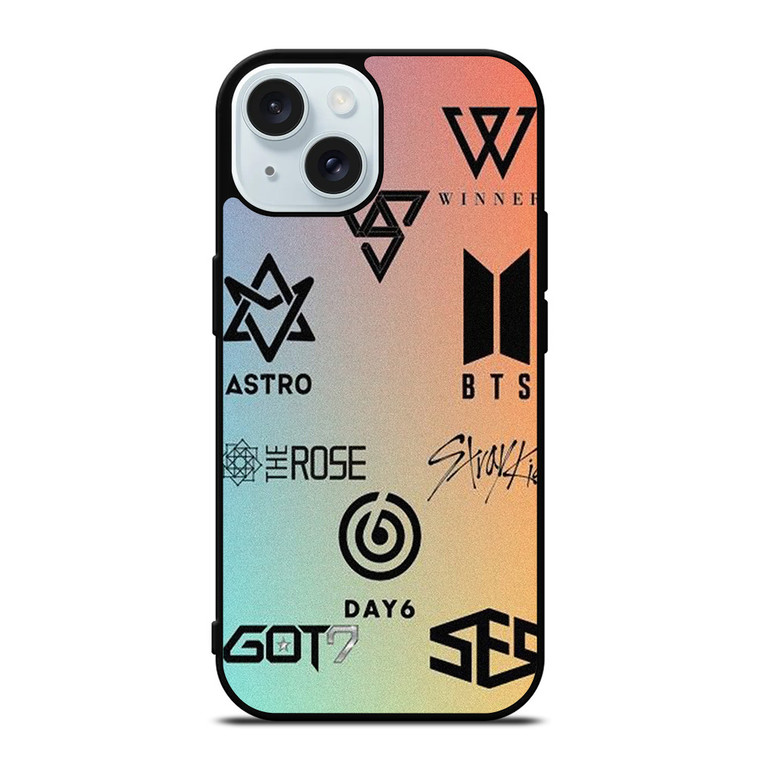 KPOP BAND LOGO iPhone 15 Case Cover