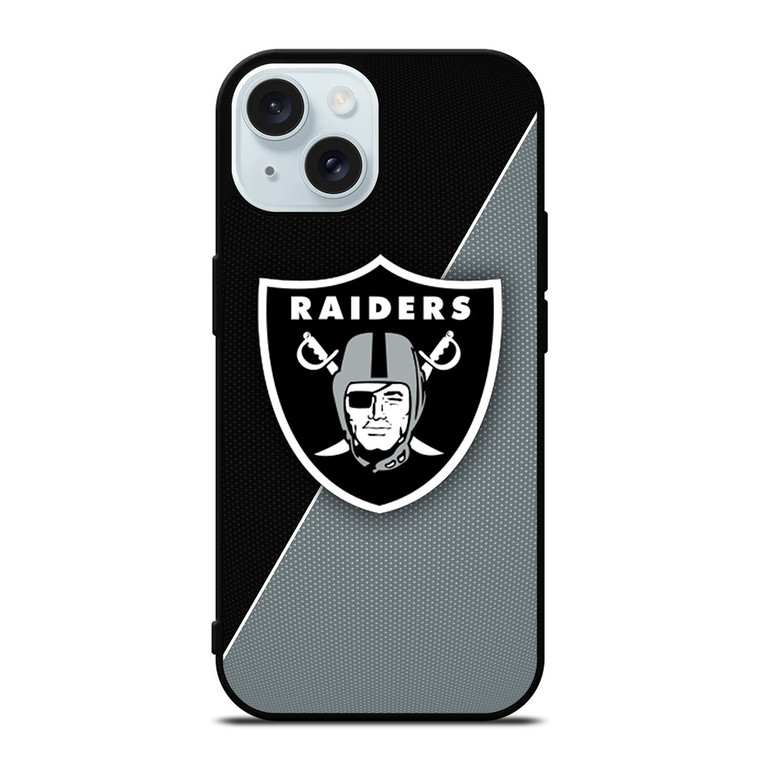 LAS VEGAS RAIDERS NFL FOOTBALL LOGO iPhone 15 Case Cover LAS VEGAS RAIDERS NFL FOOTBALL LOGO iPhone 15 Case Cover