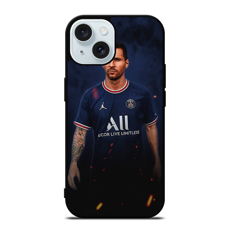LIONEL MESSI PARIS SAINT GERMAIN PSG 3 iPhone 15 Case Cover LIONEL MESSI PARIS SAINT GERMAIN PSG 3 iPhone 15 Case Cover