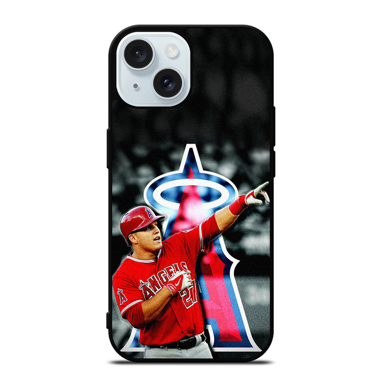LOS ANGELES ANGELS MIKE TROUT iPhone 15 Case Cover