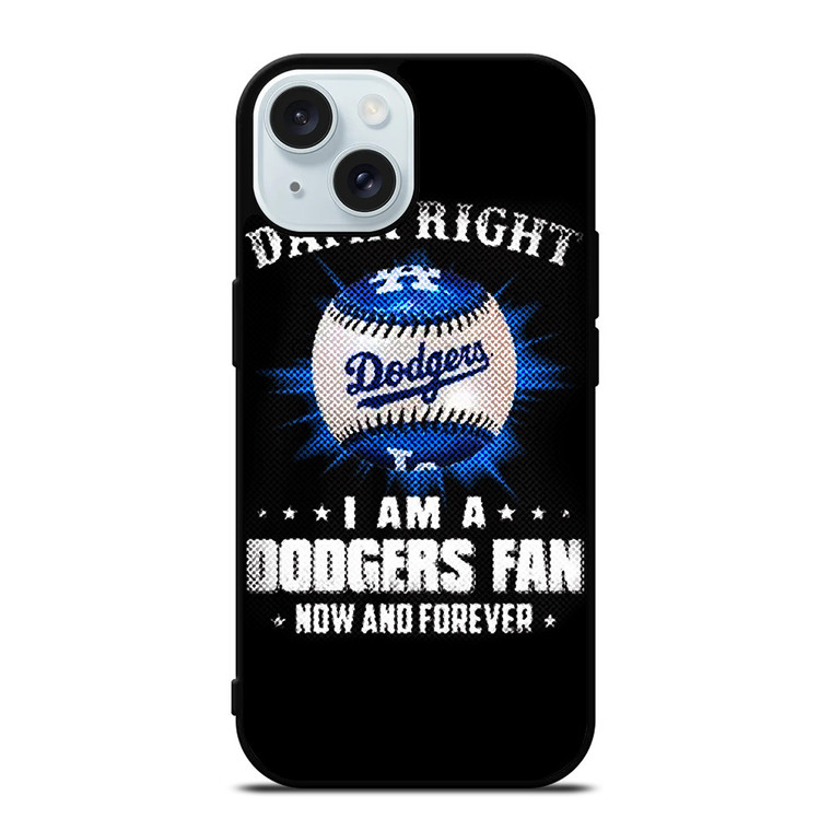 LOS ANGELES DODGERS MLB BASEBALL FANS iPhone 15 Case Cover