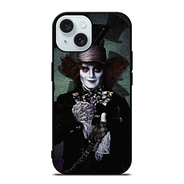 MAD HATTER ALICE IN WONDERLAND iPhone 15 Case Cover
