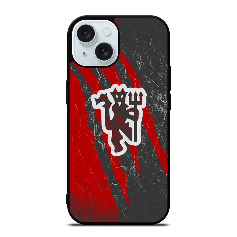 MANCHESTER UNITED RED DEVILS iPhone 15 Case Cover