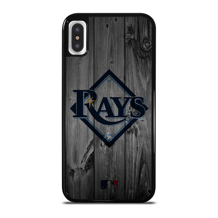 TAMPA BAY RAYS BASEBALL MLB WOOD LOGO iPhone X / XS Case Cover