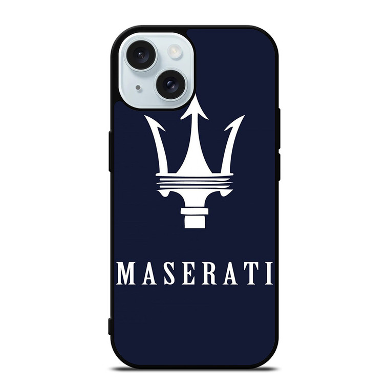MASERATI FLAT LOGO iPhone 15 Case Cover