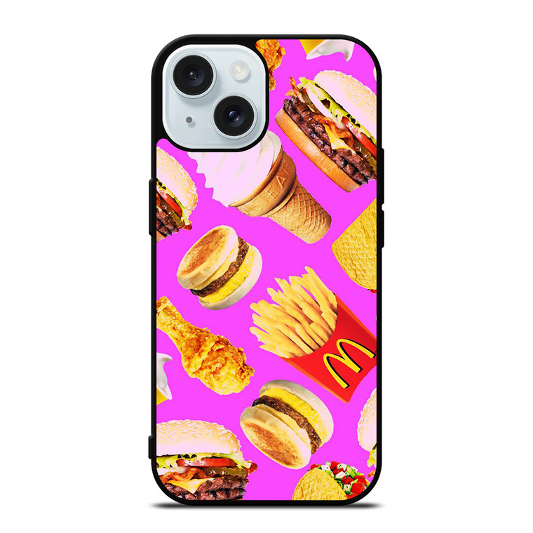 MCDONALD KAWAII FAST FOOD iPhone 15 Case Cover
