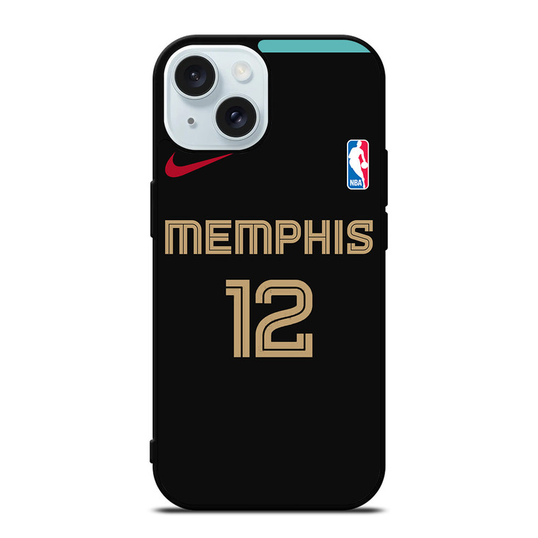 MEMPHIS GRIZZLIES JA MORANT NBA BASKETBALL iPhone 15 Case Cover