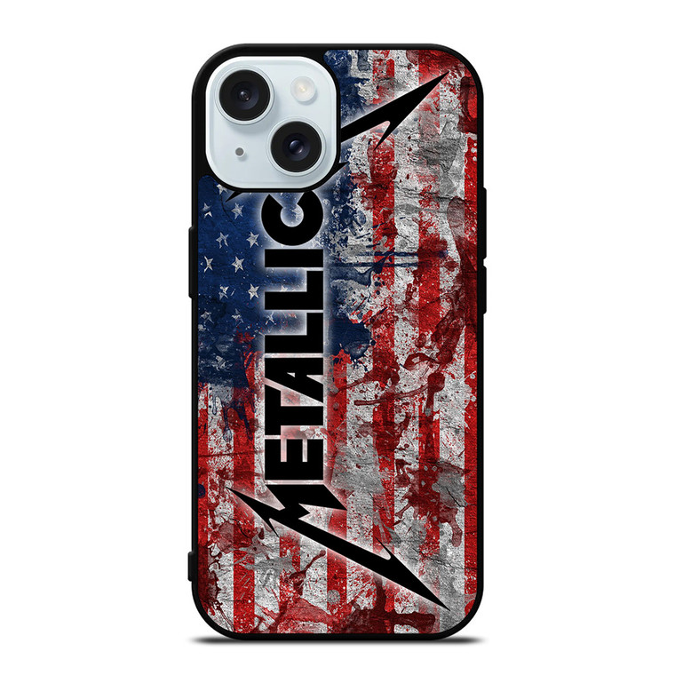 METALLICA ROCK BAND AMERICA iPhone 15 Case Cover