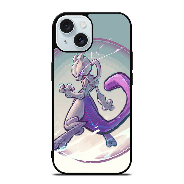 MEWTWO POKEMON iPhone 15 Case Cover