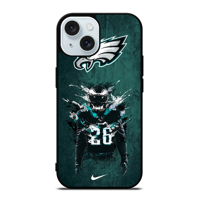 MILES SANDERS PHILADELPHIA EAGLES iPhone 15 Case Cover