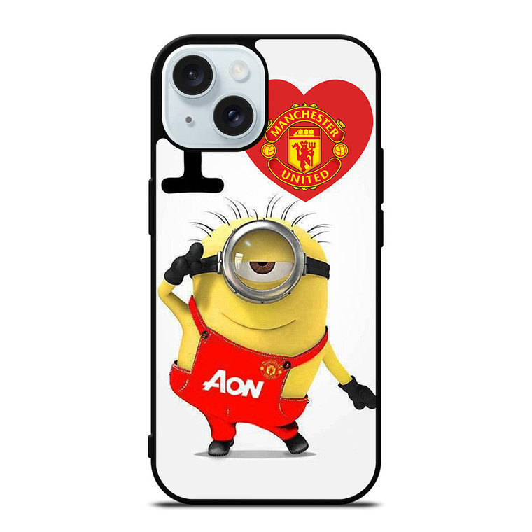 MINIONS LOVE MANCHESTER UNITED iPhone 15 Case Cover