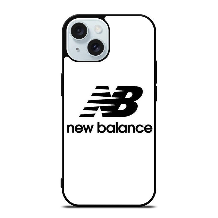 NEW BALANCE WHITE LOGO iPhone 15 Case Cover