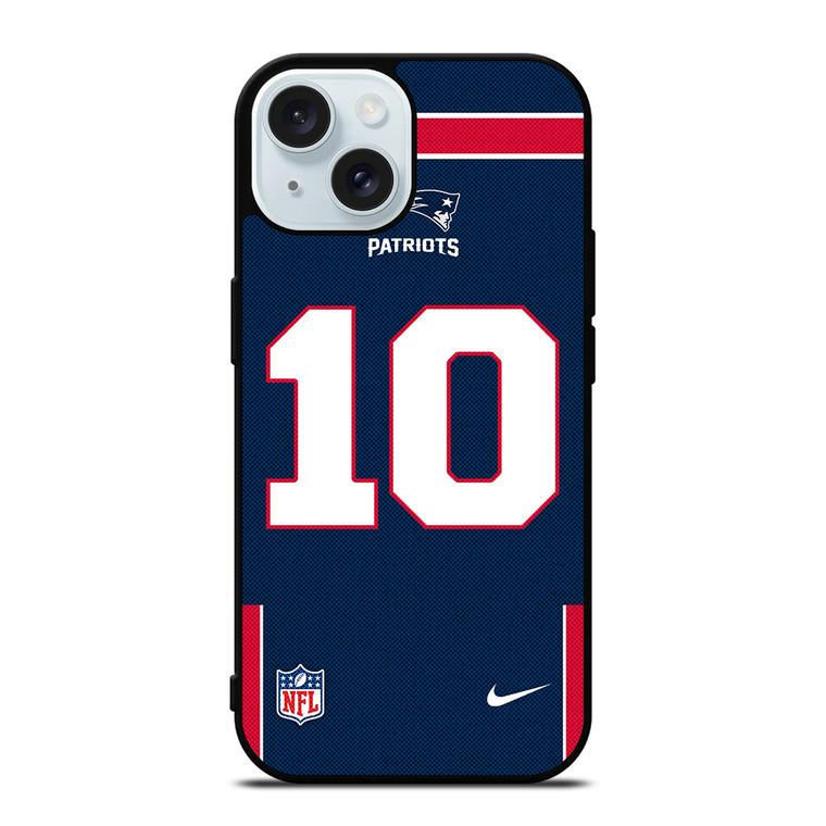 NEW ENGLAND PATROTS MAC JONES 10 NFL NIKE iPhone 15 Case Cover