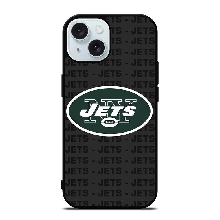 NEW YORK JETS FOOTBALL TEXT iPhone 15 Case Cover