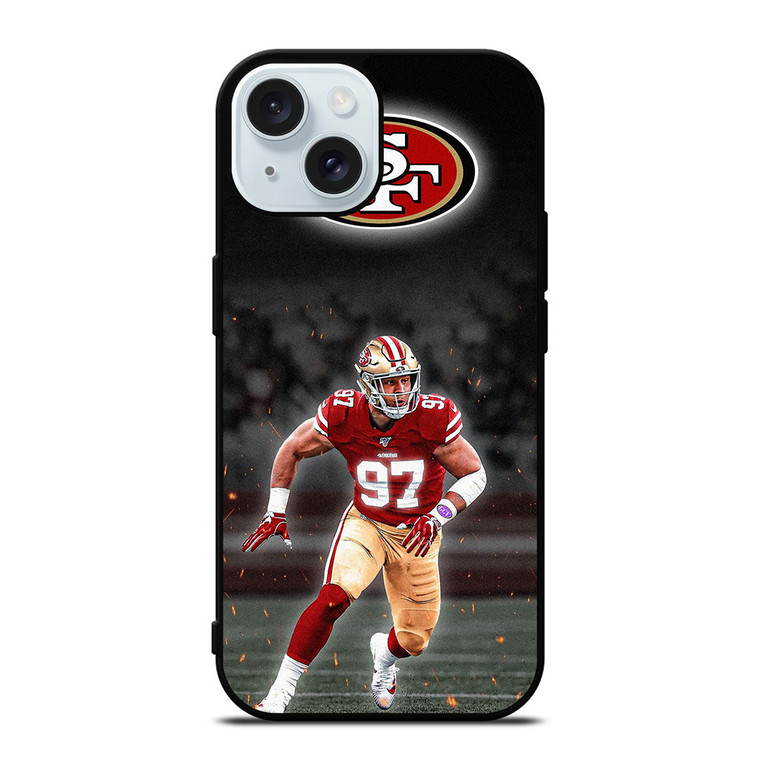 NICK BOSA SAN FRANCISCO 49ERS iPhone 15 Case Cover