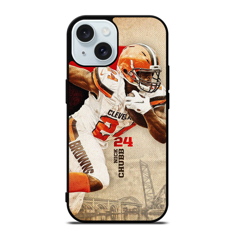 NICK CHUBB CLEVELAND BROWN iPhone 15 Case Cover
