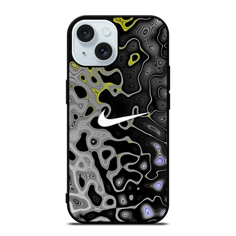 NIKE MARBLE LOGO iPhone 15 Case Cover