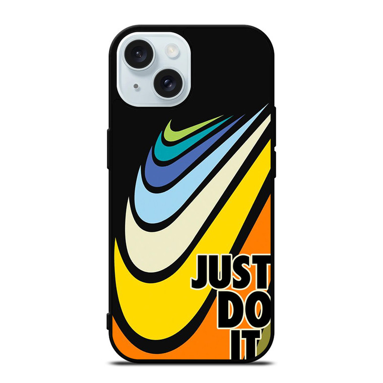 NIKE SWOOSH RETRO JUST DO IT iPhone 15 Case Cover