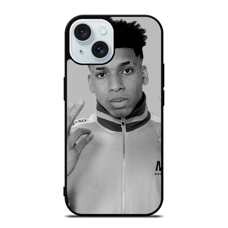NLE CHOPPA RAPPER BLACK WHITE iPhone 15 Case Cover