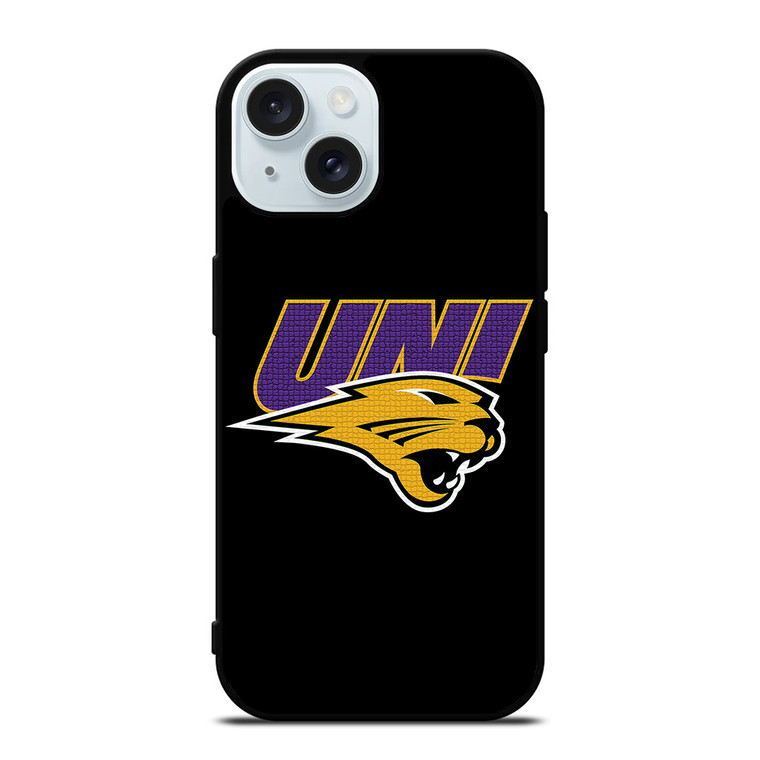 NORTHERN IOWA PANTHERS FOOTBALL LOGO iPhone 15 Case Cover