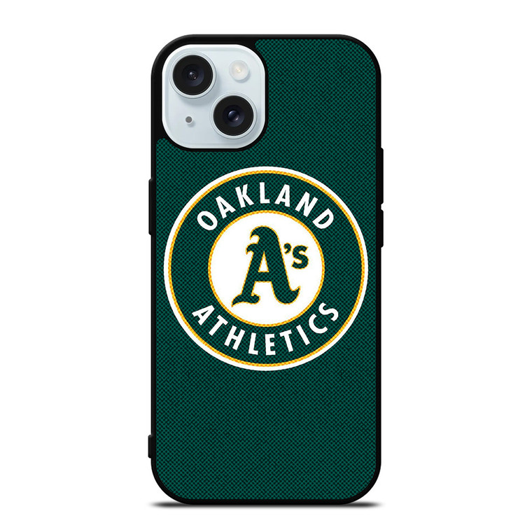 OAKLAND ATHLETICS MLB BASEBALL LOGO iPhone 15 Case Cover