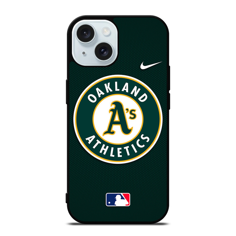 OAKLAND ATHLETICS MLB BASEBALL NIKE iPhone 15 Case Cover