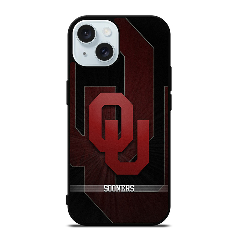 OKLAHOMA SOONERS FOOTBALL LOGO iPhone 15 Case Cover