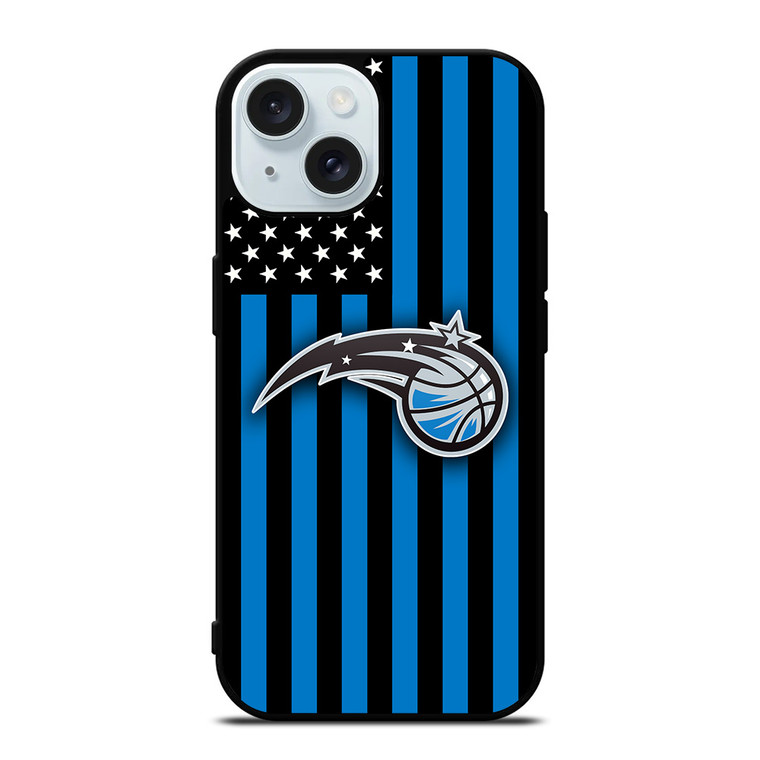 ORLANDO MAGIC NBA USA FLAG iPhone 15 Case Cover