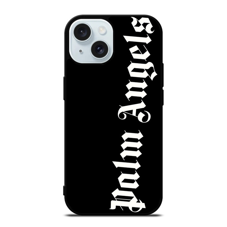 PALM ANGELS BLACK LOGO iPhone 15 Case Cover