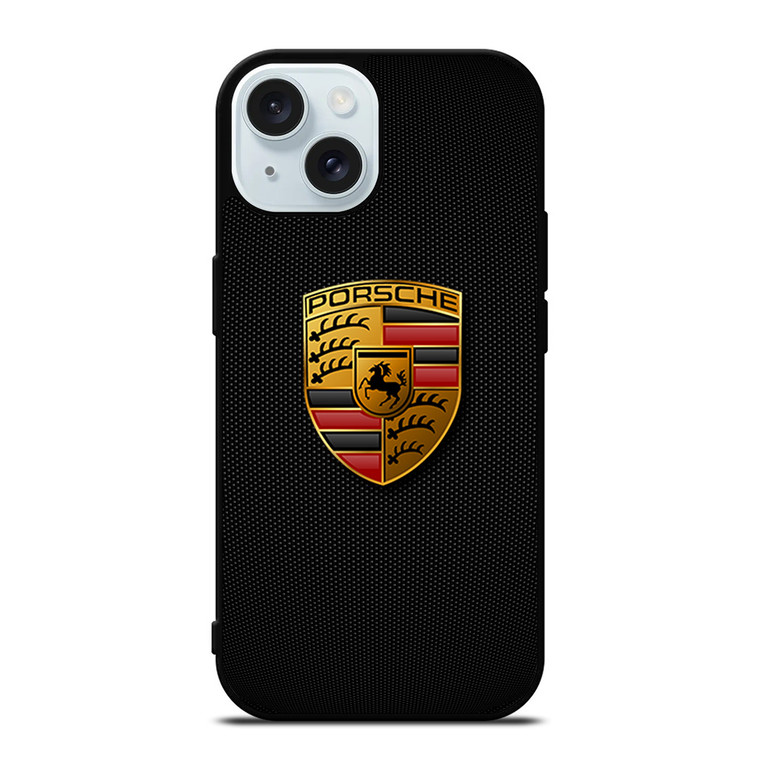 PORSCHE CARBON FIBER iPhone 15 Case Cover